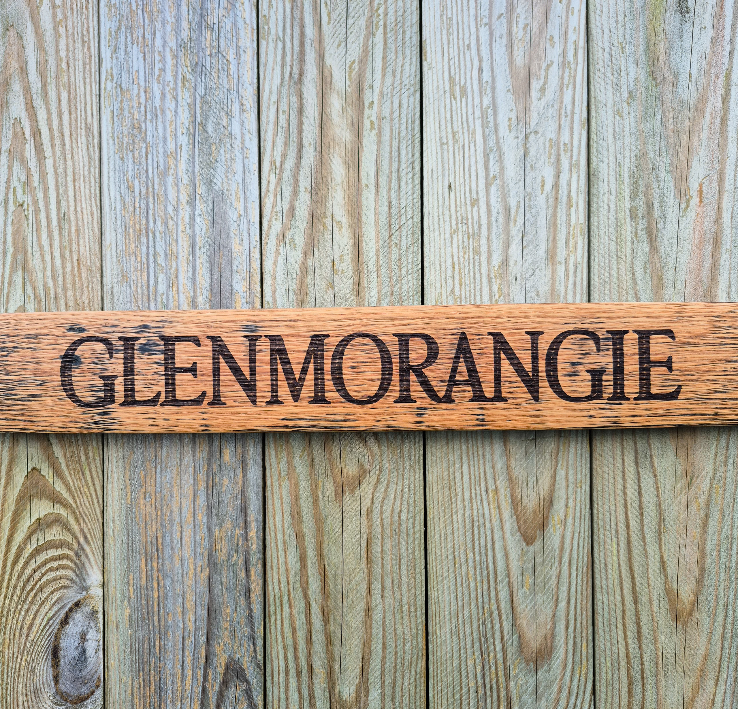 Glenmorangie 1999 Reclaimed Oak Whisky Barrel Stave Wall Plaque - Image 3