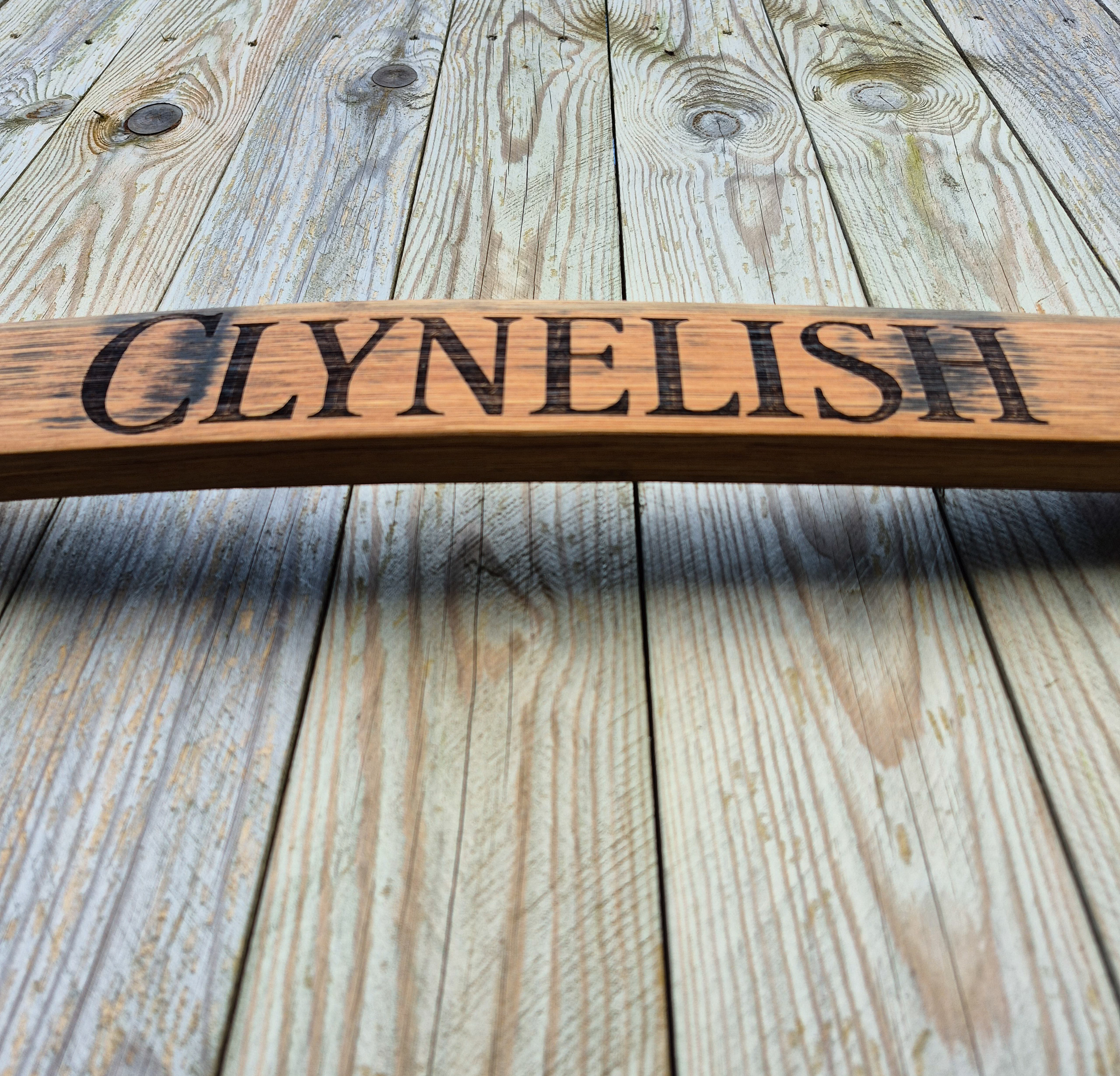 Clynelish 1997 Reclaimed Oak Whisky Barrel Stave Wall Decor - Image 3