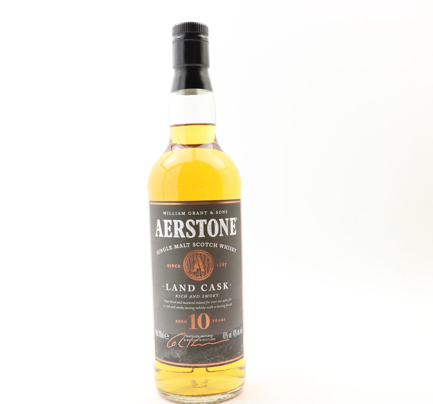 Aerstone 10 Year Old Land Cask William Grant & Sons Whisky