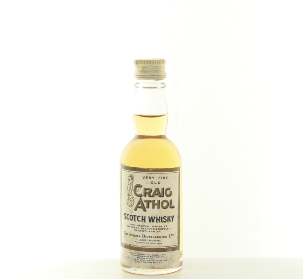 Craig Athol Very Fine Old (1970s Edition) 5cl 40% Scotland Whisky 