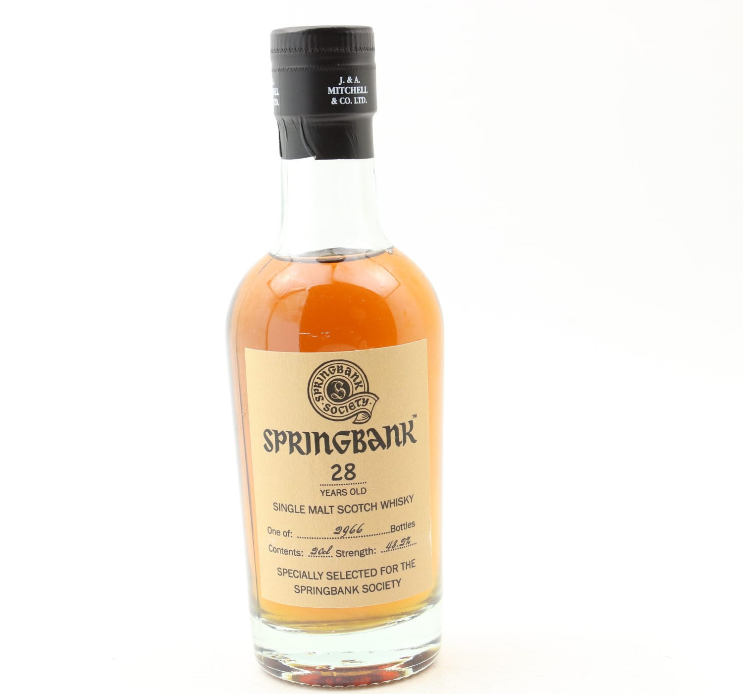 Springbank 28 Year Old Society Bottling 20cl Whisky 