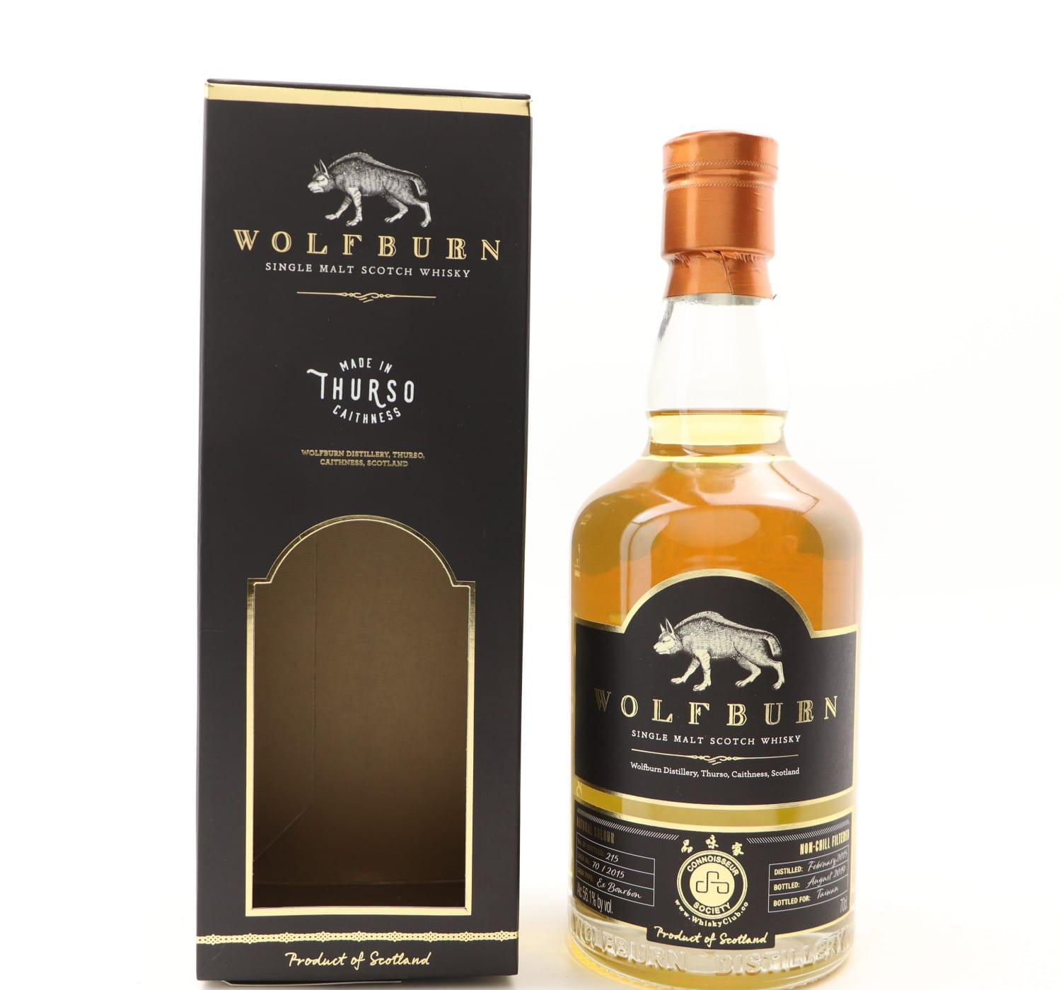 Wolfburn 2015 Single Cask #70 For Taiwan Connoisseur Society Whisky 