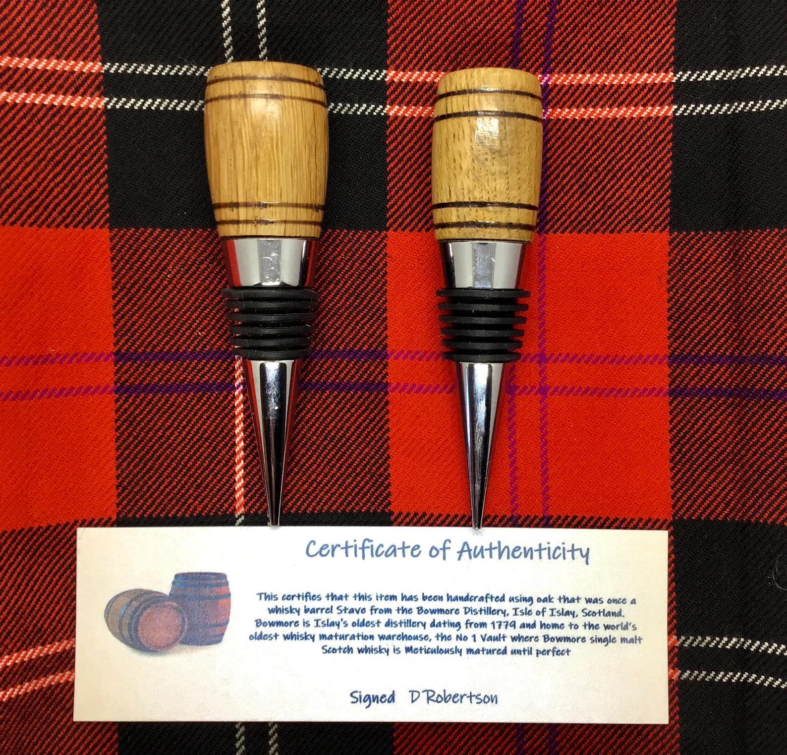 Authentic Whisky Barrel Oak Bottle Stopper - Image 5
