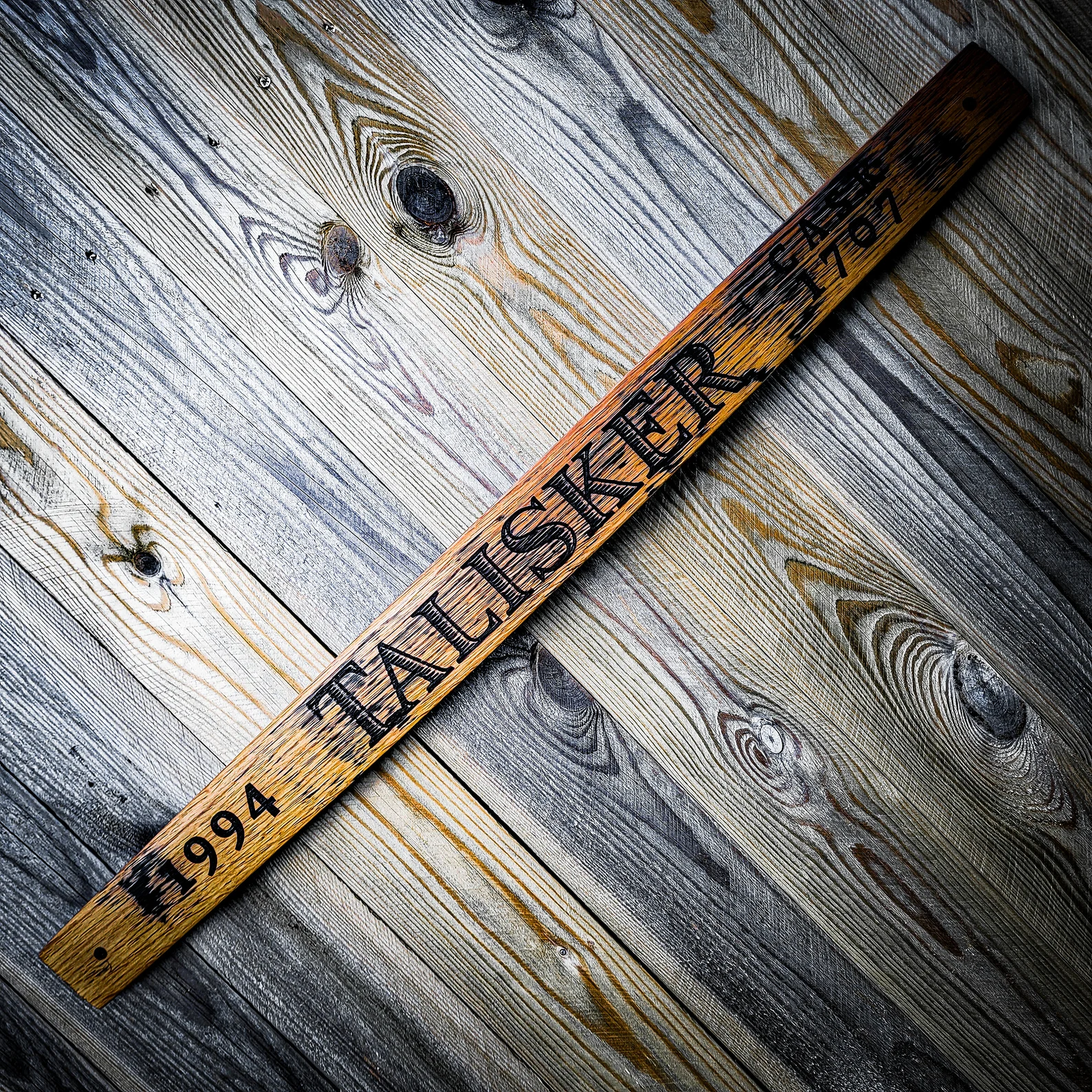 Talisker 1994 Reclaimed Oak Whisky Barrel Stave Wall Decor - Image 4