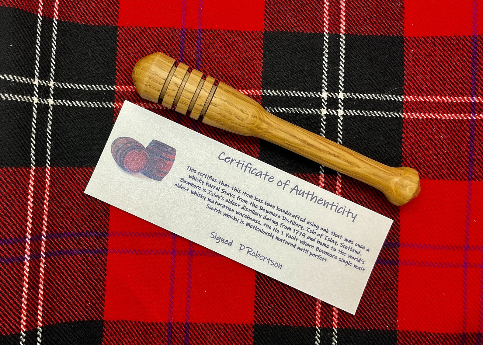 Whisky Barrel Wood Honey Dipper