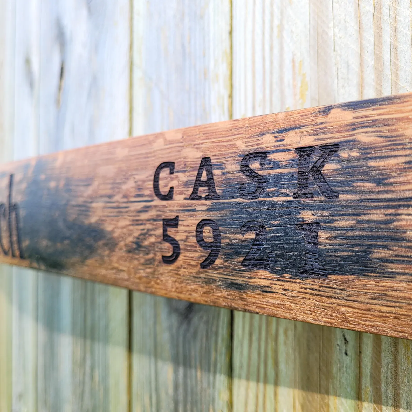 Glenfiddich 1992 Reclaimed Oak Whisky Barrel Stave Wall Art - Image 6