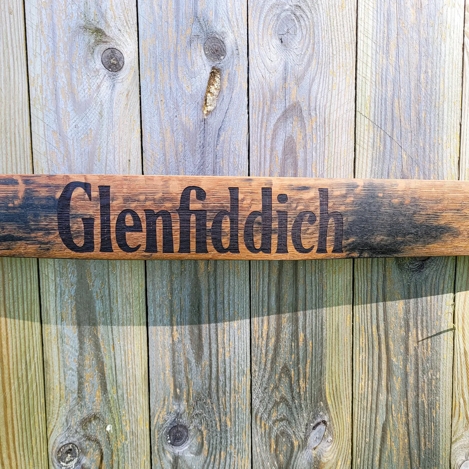 Glenfiddich 1992 Reclaimed Oak Whisky Barrel Stave Wall Art - Image 3