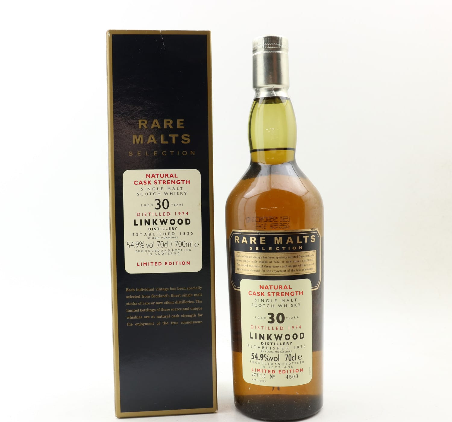Rare Malts Linkwood 1974 30 Year Old Whisky