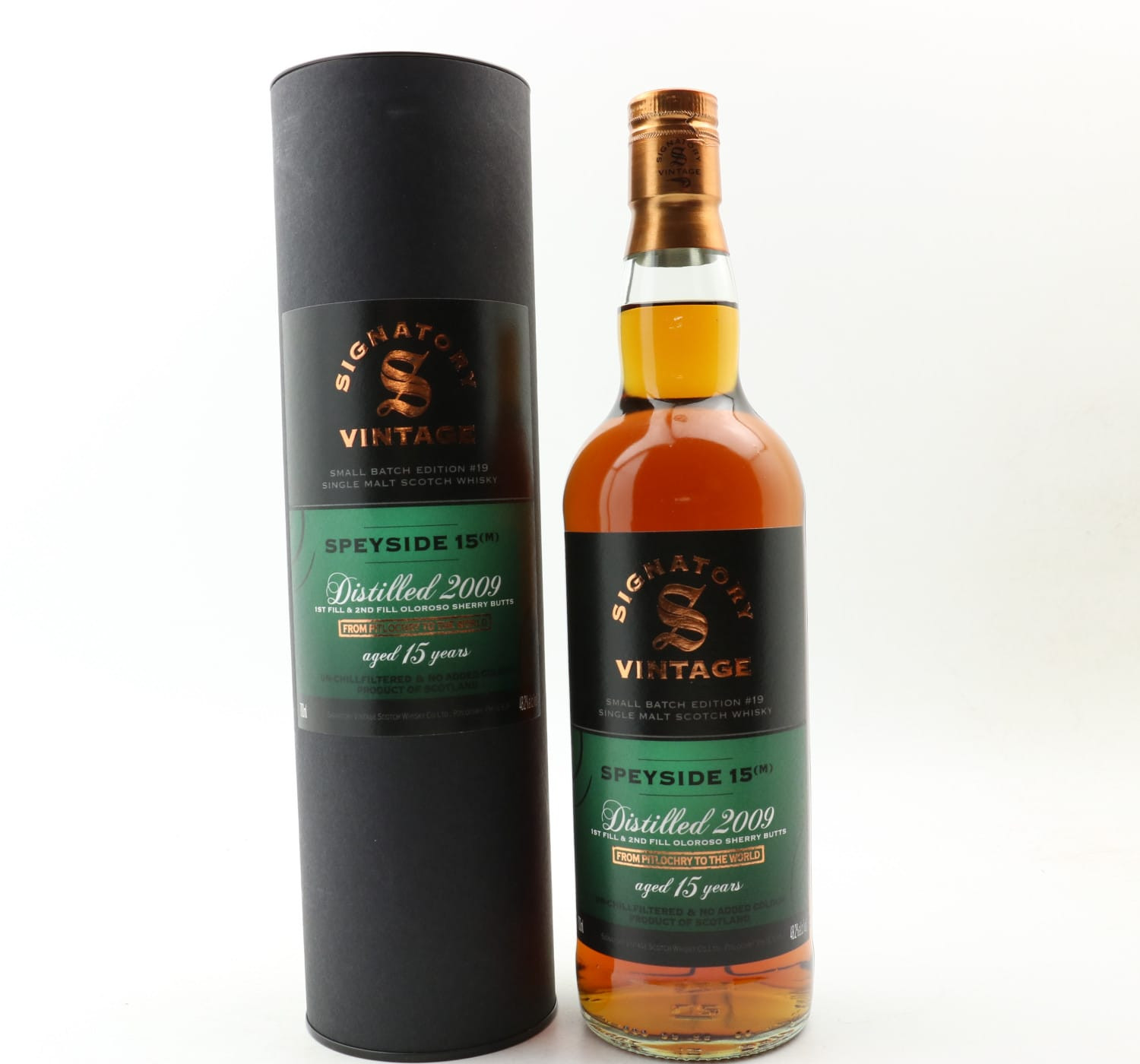 Speyside (M) 2009 15 Year Old Signatory Small Batch Edition #19 Whisky 