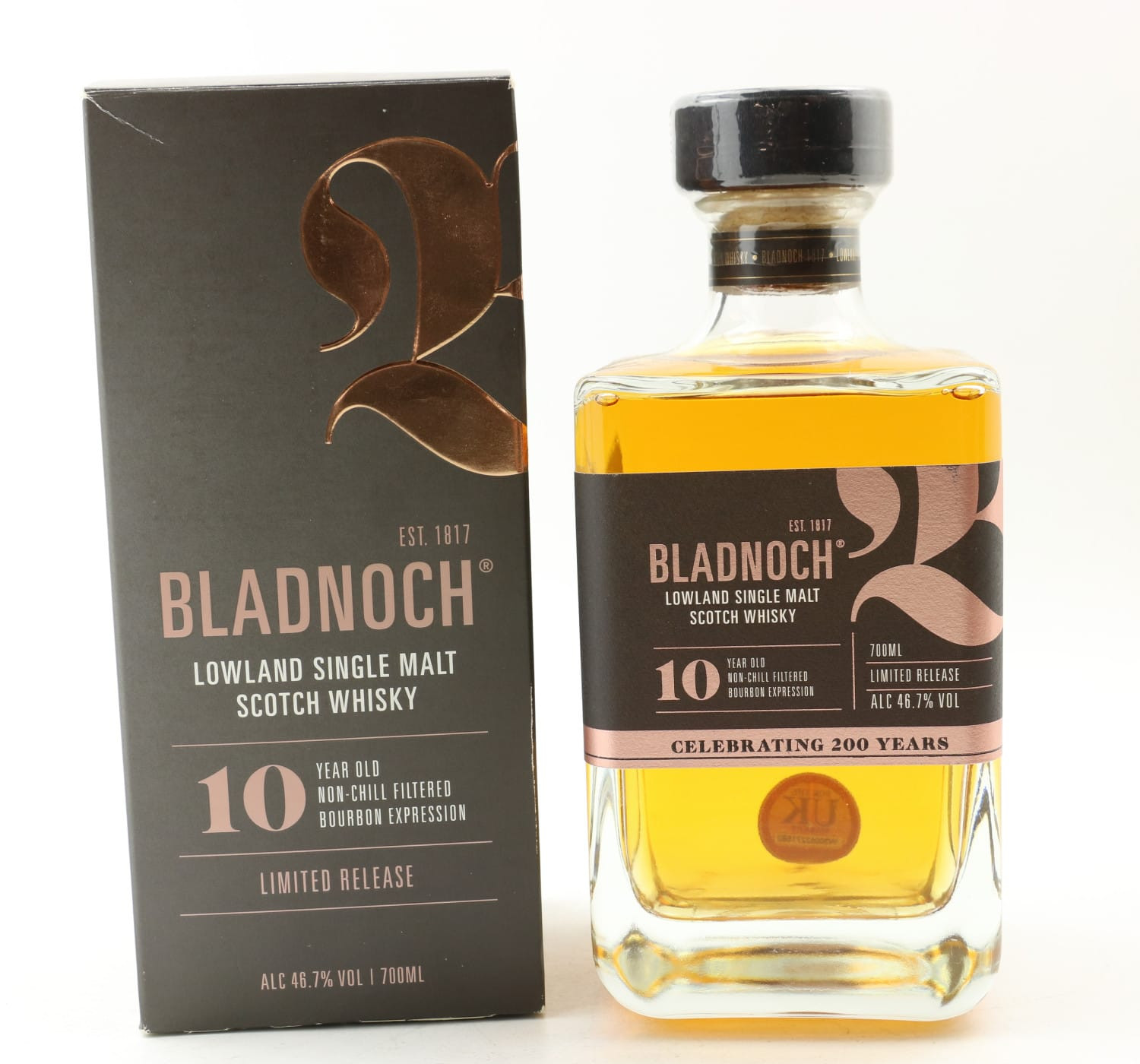Bladnoch 10 Year Old 200th Anniversary Whisky 