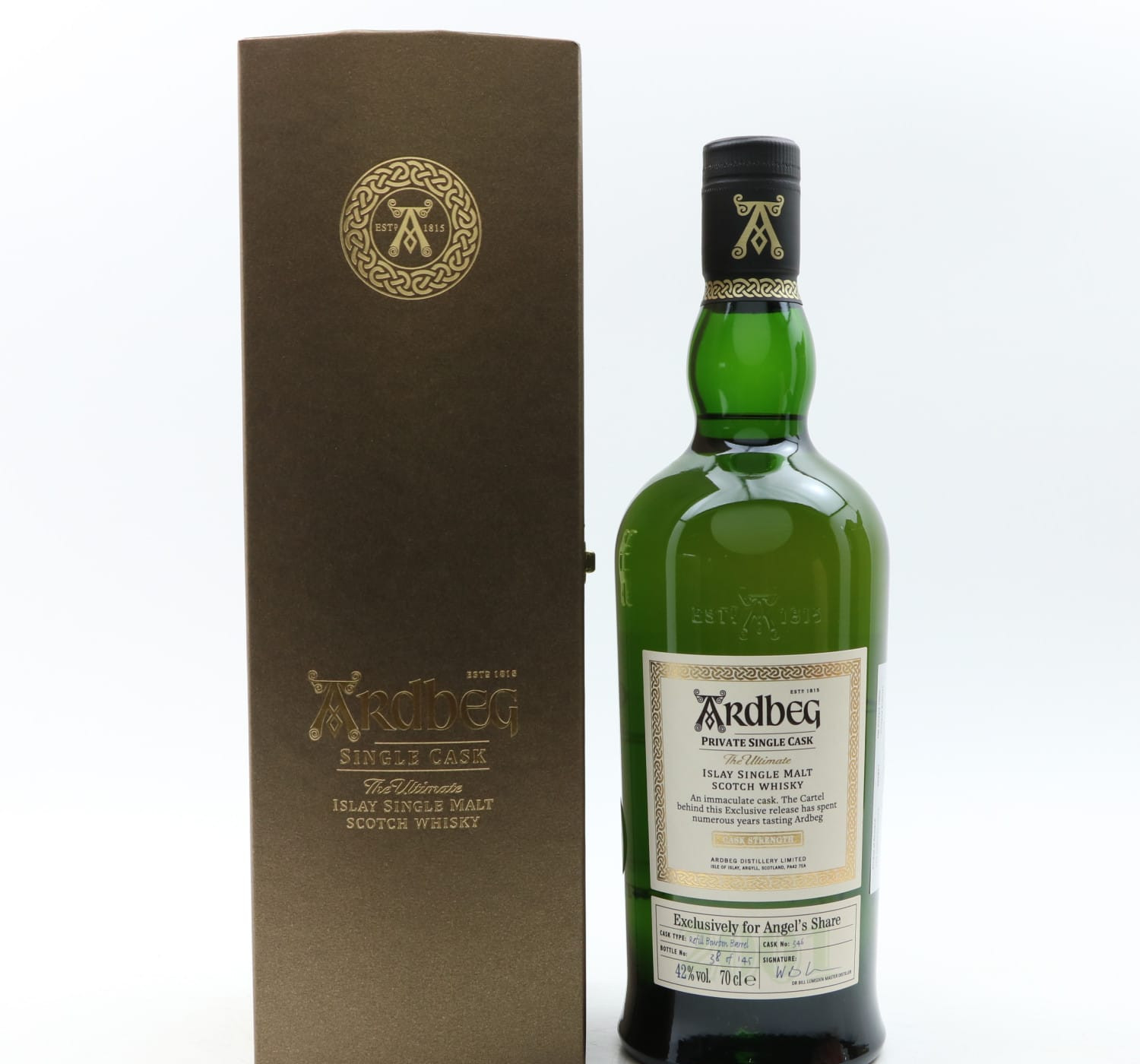 Ardbeg 2001 20 Year Old Private Single Cask #346 For Angel’s Share Whisky