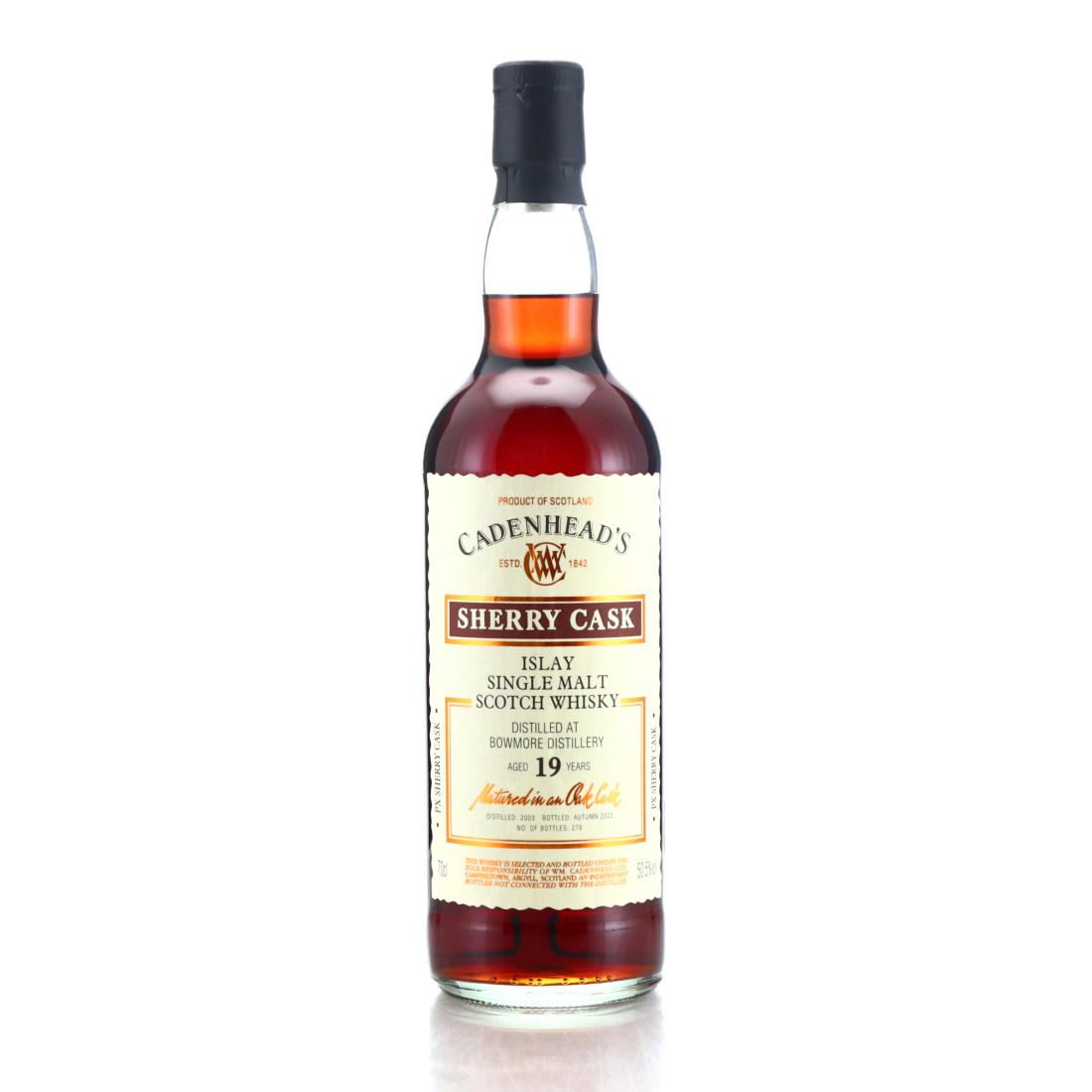 Bowmore 2003 Cadenhead’s Sherry Cask 19 Year Old N/Acl 50.50% Scotland Whisky 