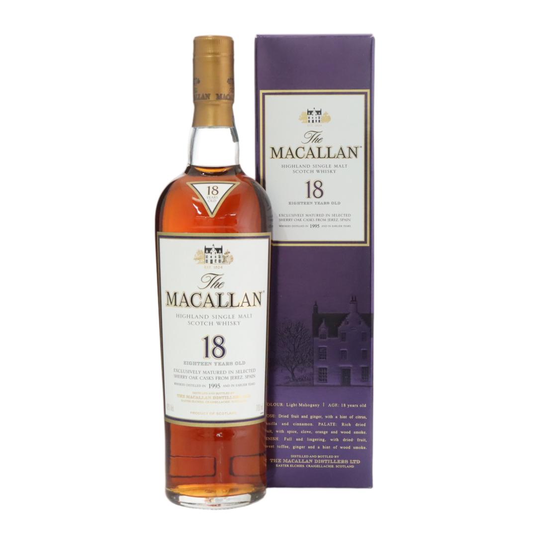 Macallan 1995 18 Year Old N/Acl 43.00% Scotland Whisky