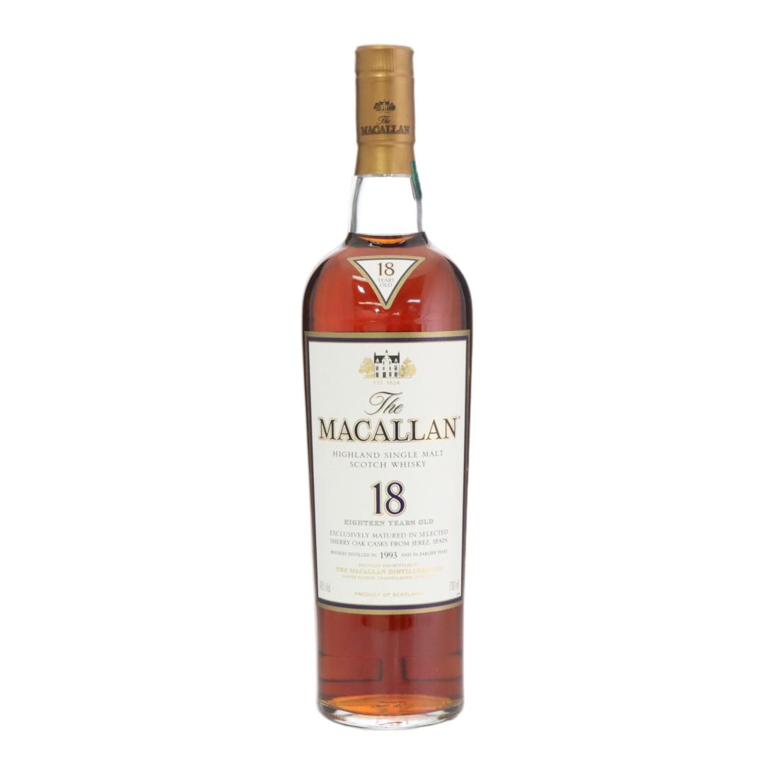 Macallan 1993 18 Year Old N/Acl 43.00% Scotland Whisky