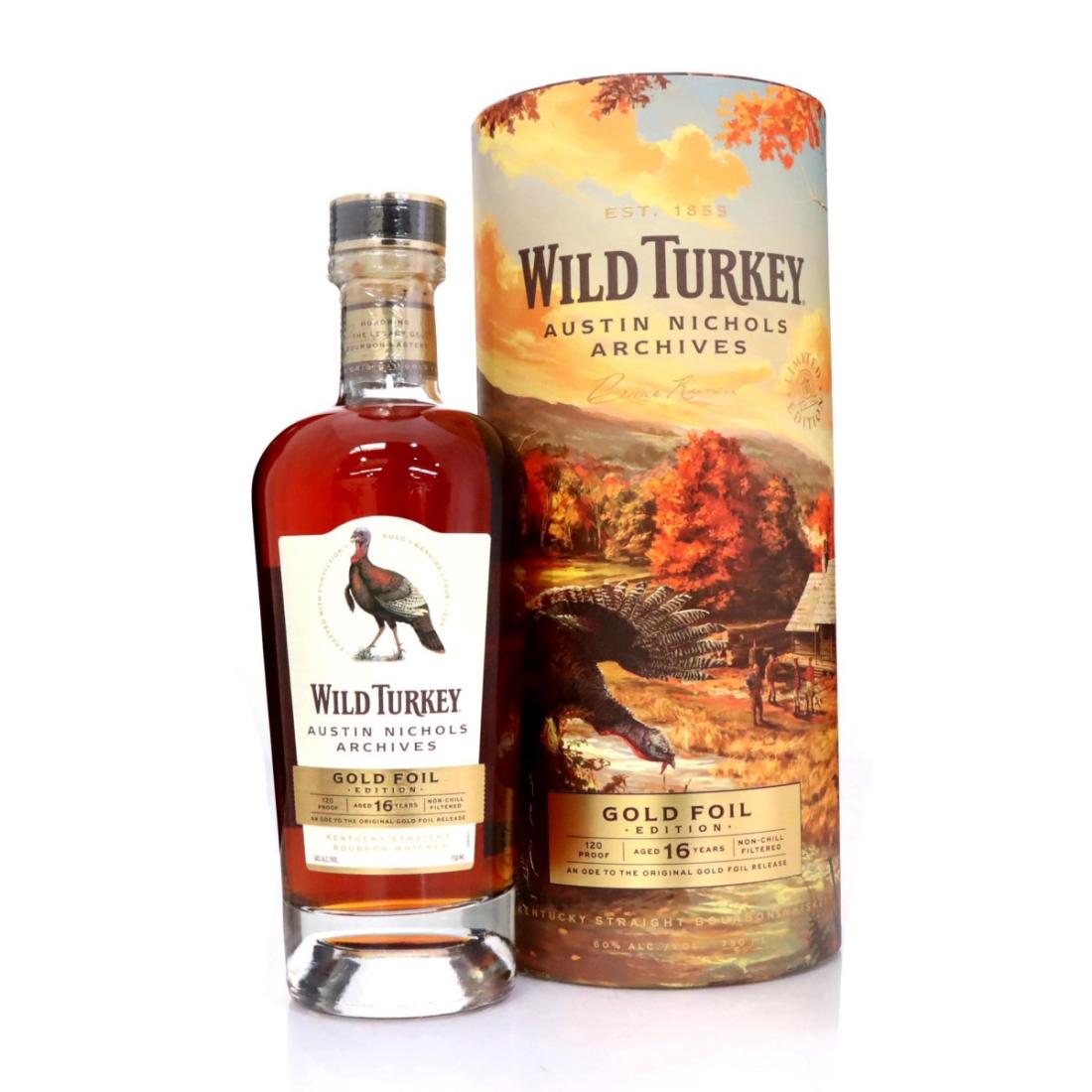 Wild Turkey Austin Nichols Archives Gold Foil Edition 16 Year Old Straight Bourbon N/Acl 60.00% USA Whisky