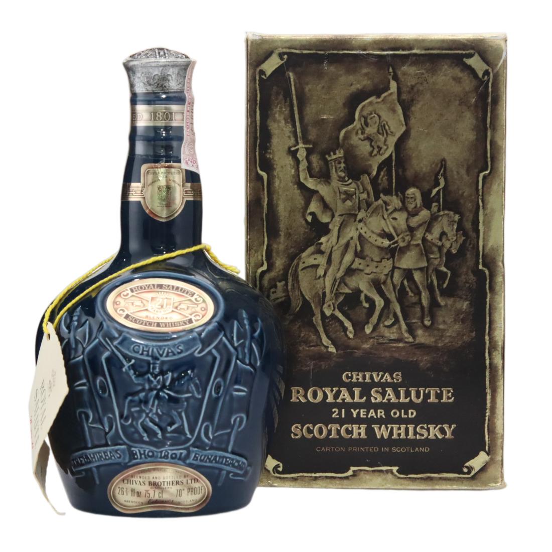Royal Salute 21 Year Old Scotch Whisky – Sapphire Flagon N/Acl 70.00% Scotland Whisky