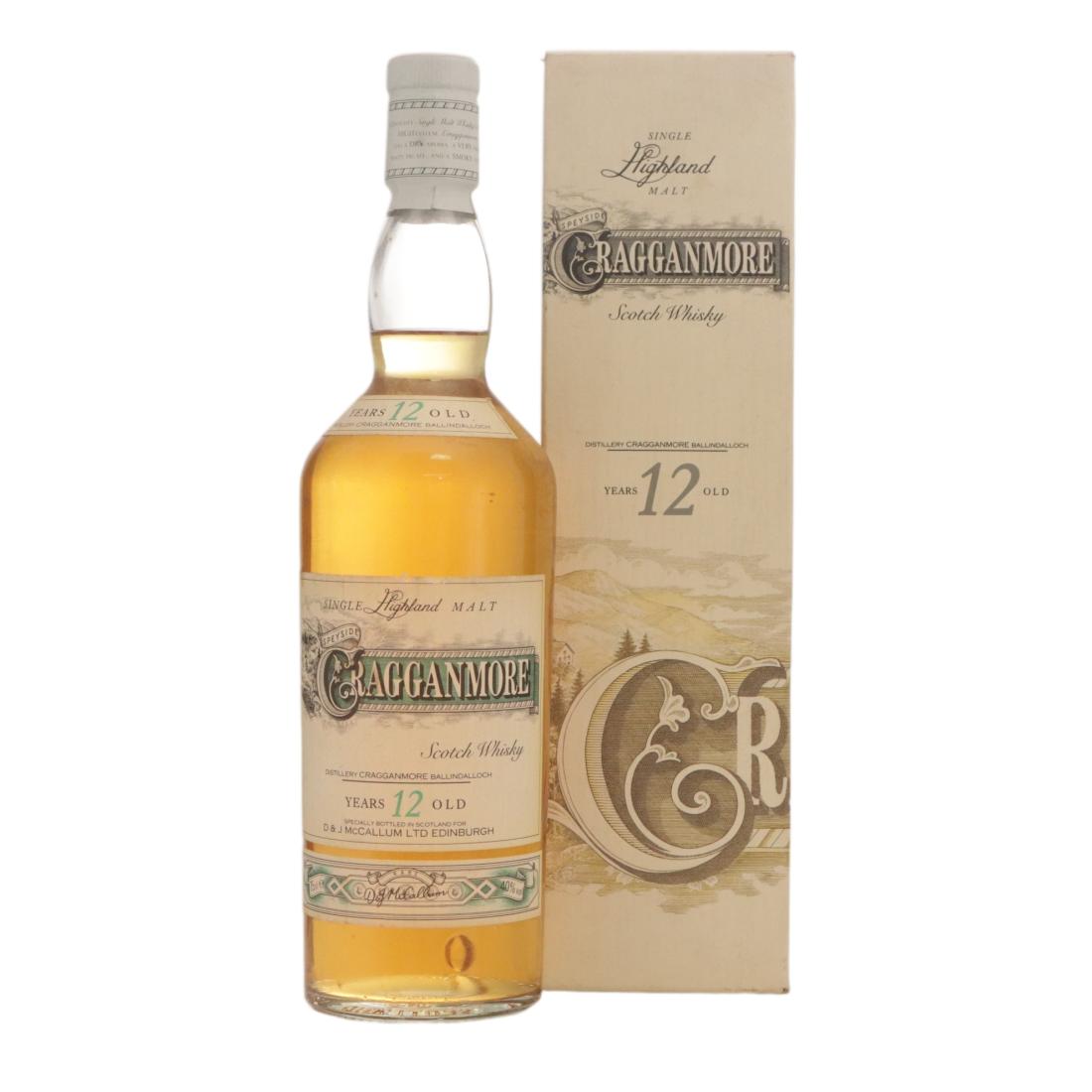 Cragganmore 12 Year Old – D&J McCallum N/Acl 40.00% Scotland Whisky