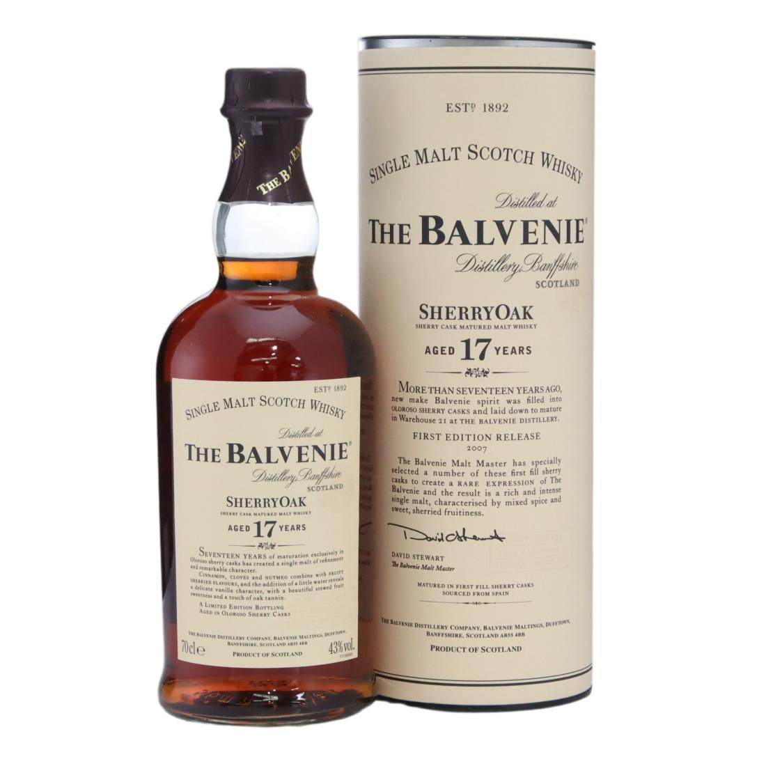 Balvenie SherryOak 17 Year Old N/Acl 43.00% Scotland Whisky 