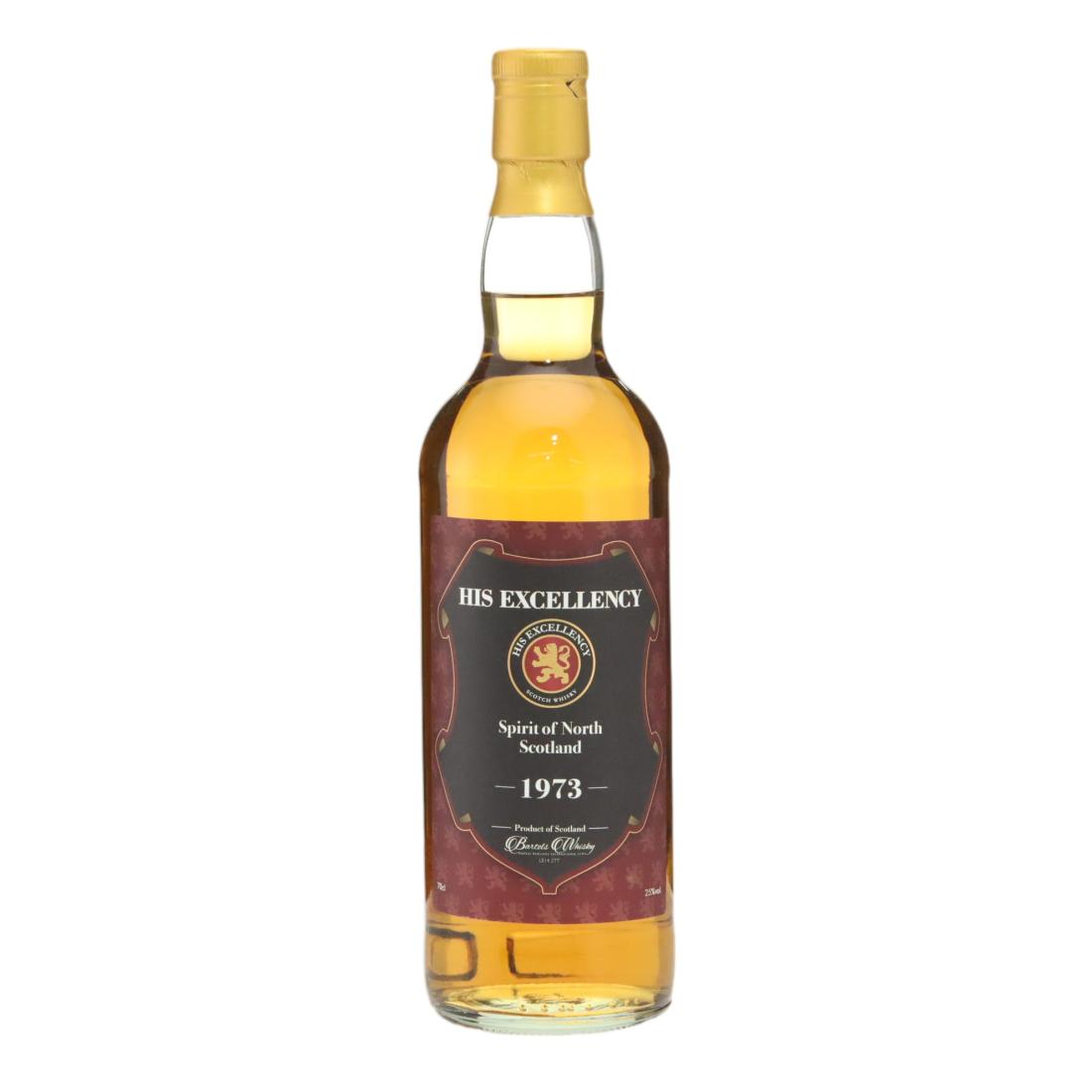 North of Scotland 1973 His Excellency 48 Year Old Spirit Drink N/Acl 25.00% Scotland Whisky 