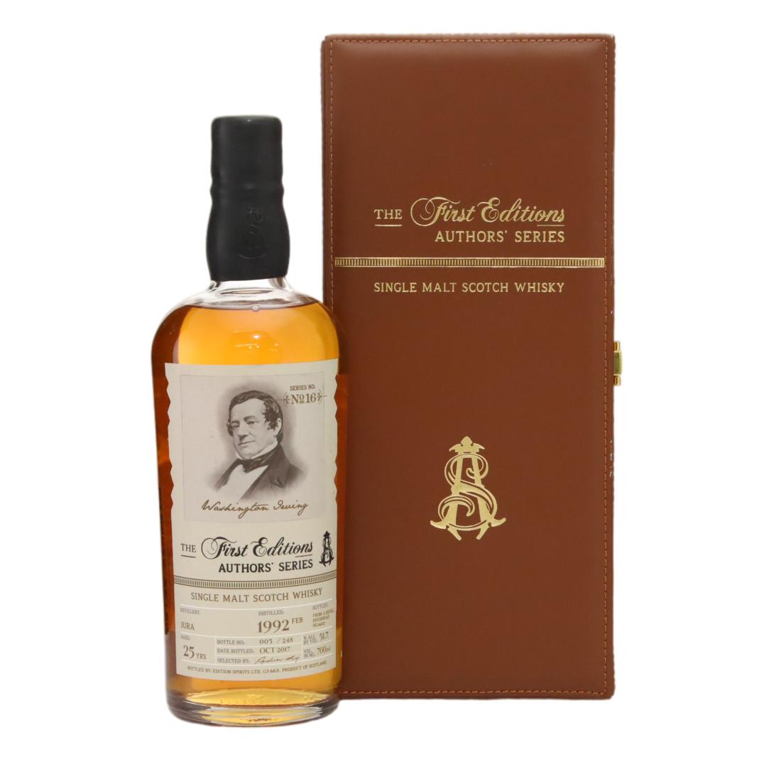 Jura 1992 The First Editions 25 Year Old Authors’ Series No.16 – Washington Irving N/Acl 51.70% Scotland Whisky