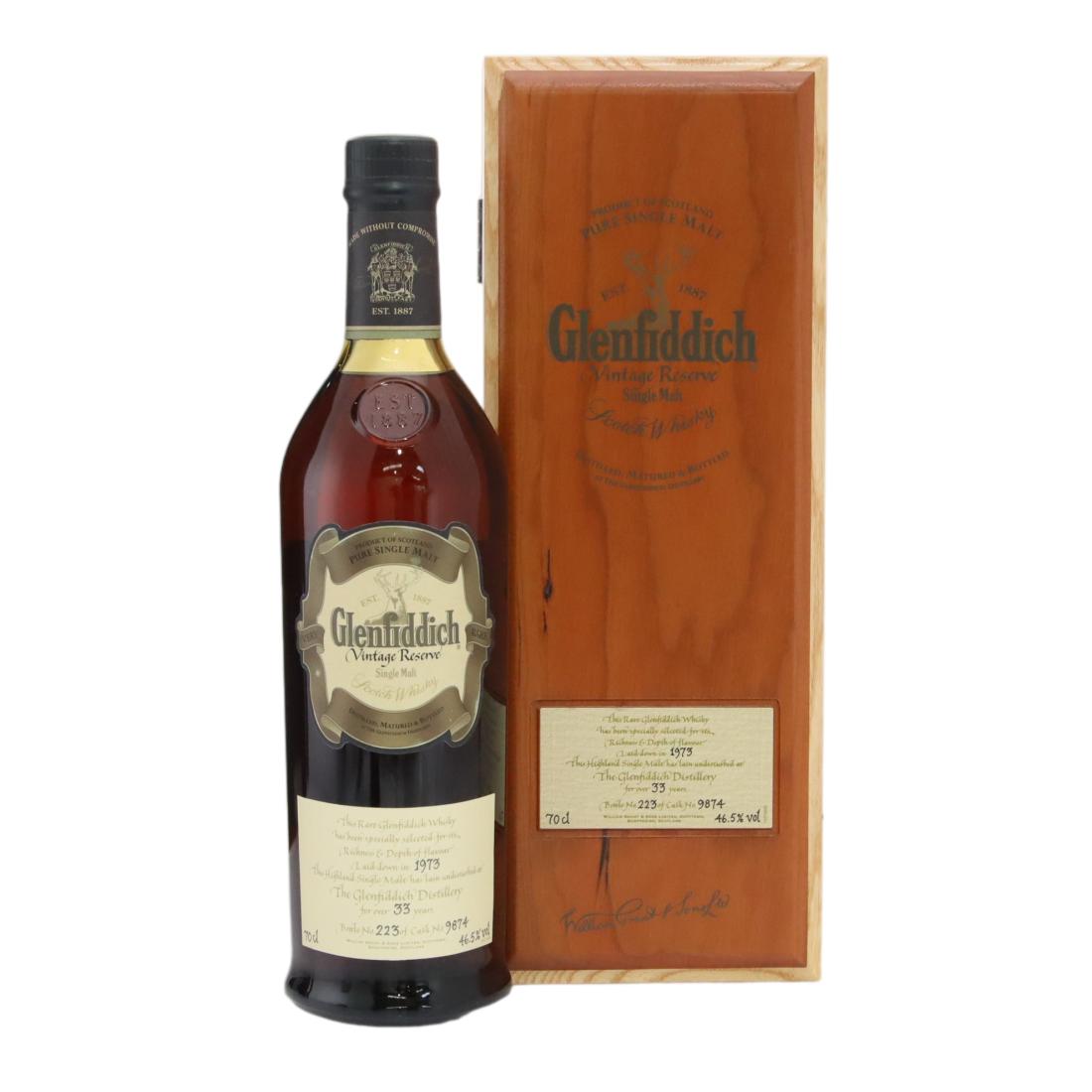 Glenfiddich 1973 Vintage Reserve 33 Year Old N/Acl 46.50% Scotland Whisky