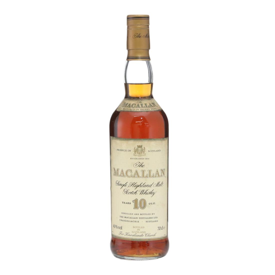 Macallan 10 Year Old N/Acl 40.00% Scotland Whisky