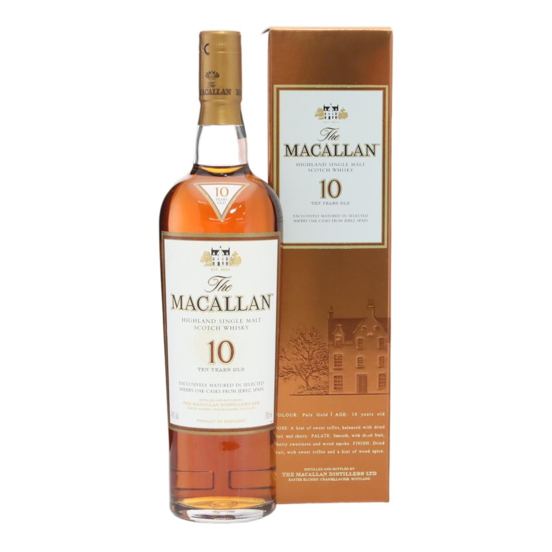 Macallan 10 Year Old N/Acl 40.00% Scotland Whisky