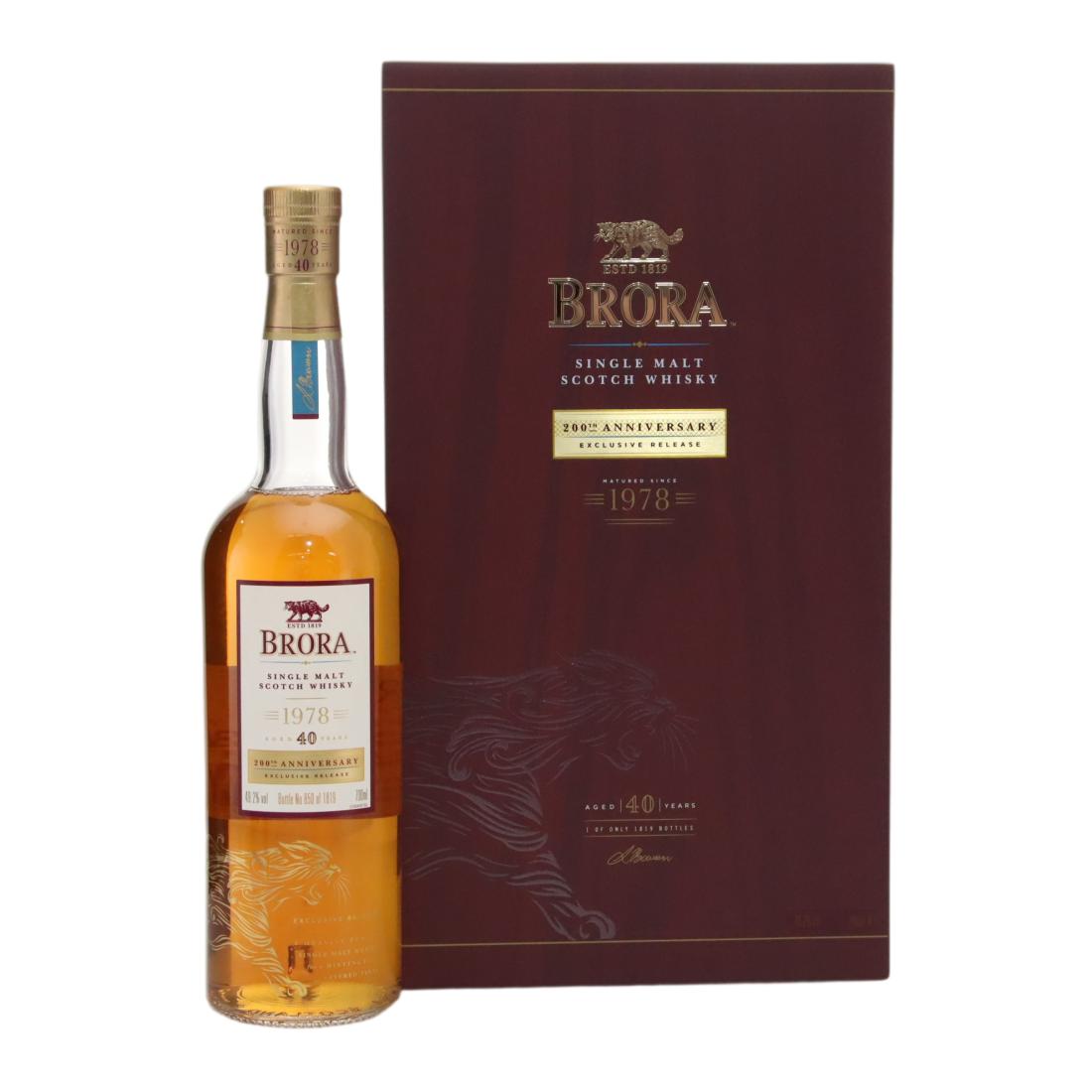 Brora 1978 200th Anniversary 40 Year Old N/Acl 49.20% Scotland Whisky