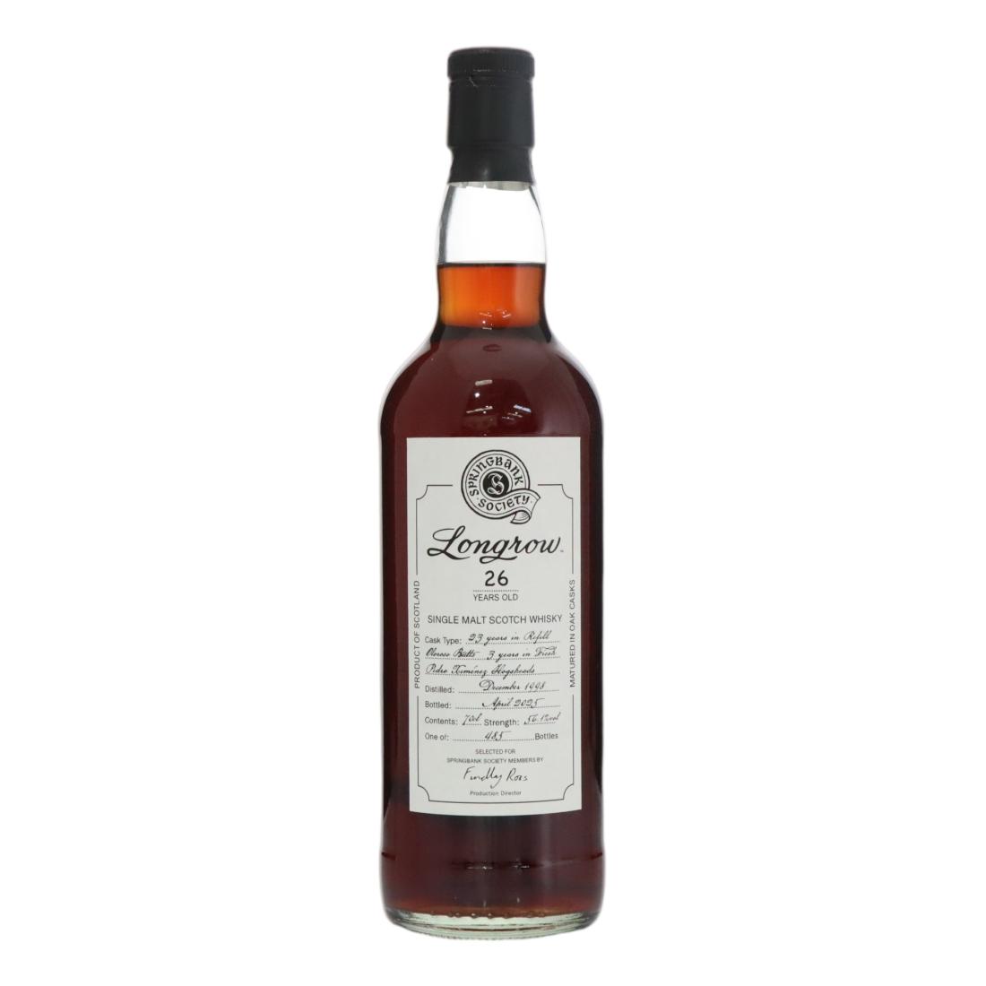 Longrow 1998 Springbank Society 26 Year Old N/Acl 56.10% Scotland Whisky