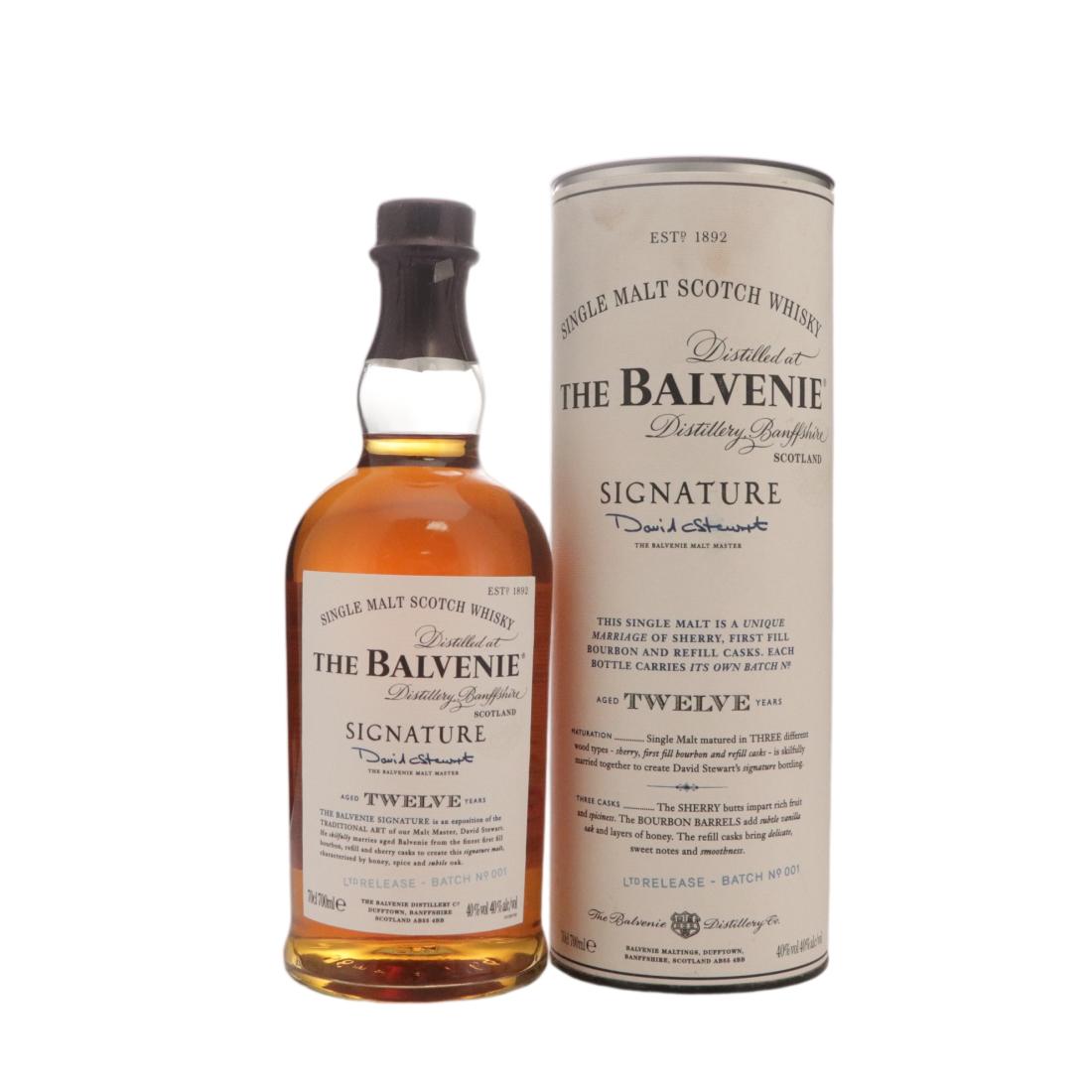 Balvenie Signature 12 Year Old Batch No.001 N/Acl 40.00% Scotland Whisky 