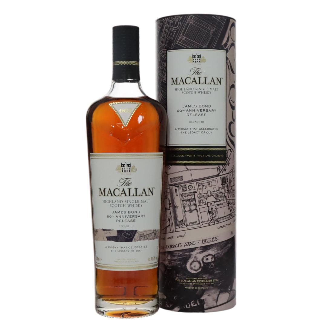 Macallan James Bond 60th Anniversary Release – Decade III N/Acl 43.70% Scotland Whisky