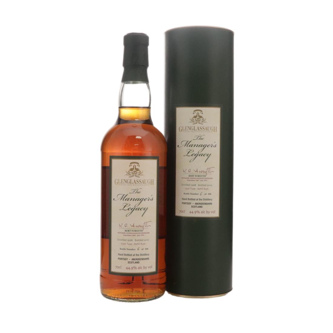 Glenglassaugh 1968 Manager’s Legacy Bert Forsyth N/Acl 44.90% Scotland Whisky 