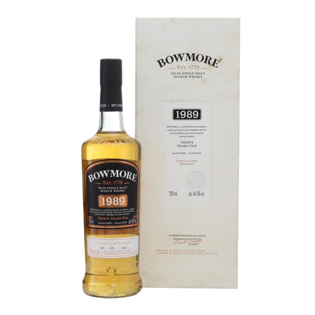 Bowmore 1989 Single Cask Release 30 Year Old N/Acl 44.50% Scotland Whisky