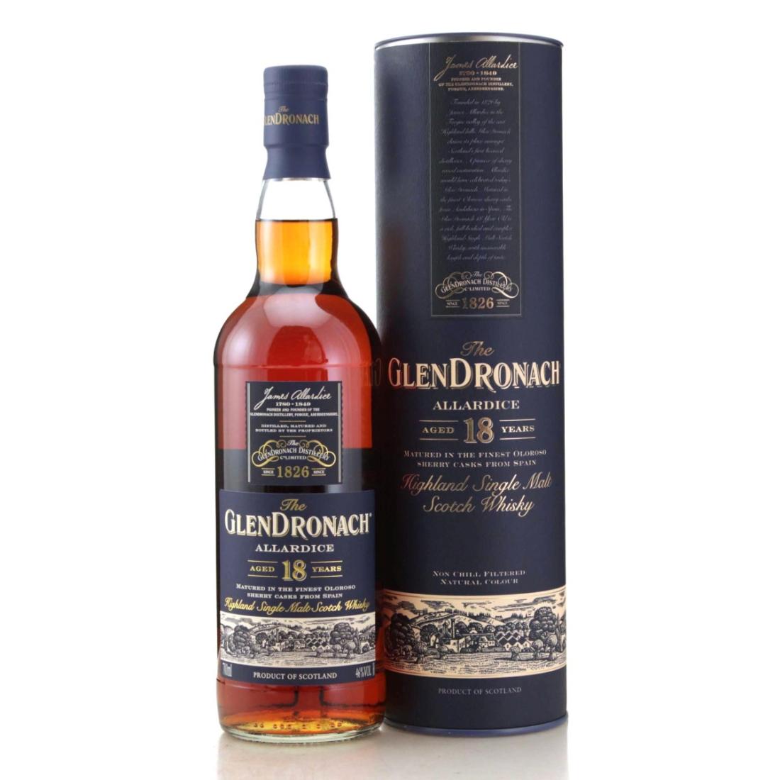 Glendronach Allardice 18 Year Old N/Acl 46.00% Scotland Whisky 
