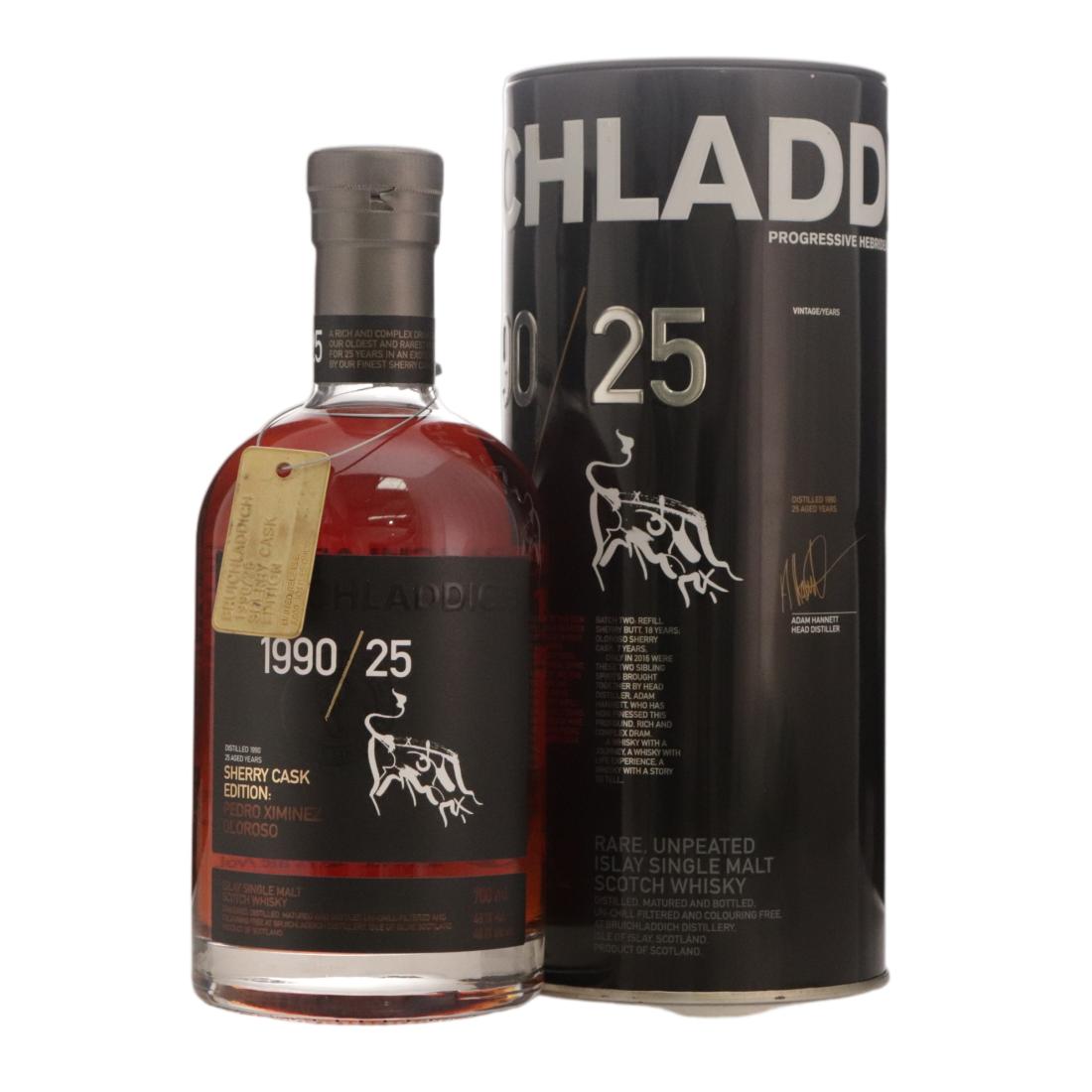 Bruichladdich 1990 Sherry Cask Edition 25 Year Old N/Acl 48.10% Scotland Whisky