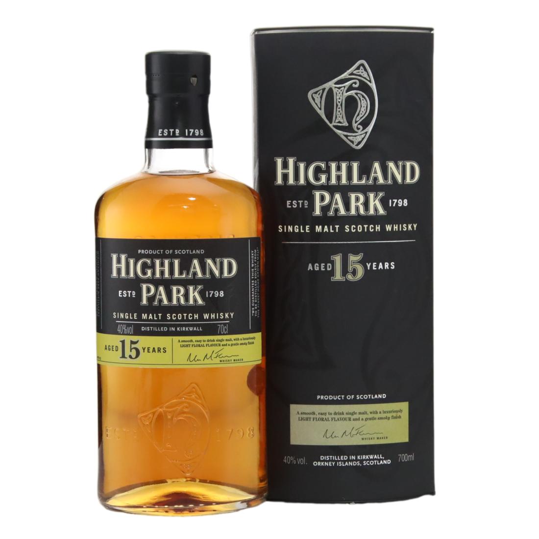 Highland Park 15 Year Old N/Acl 40.00% Scotland Whisky