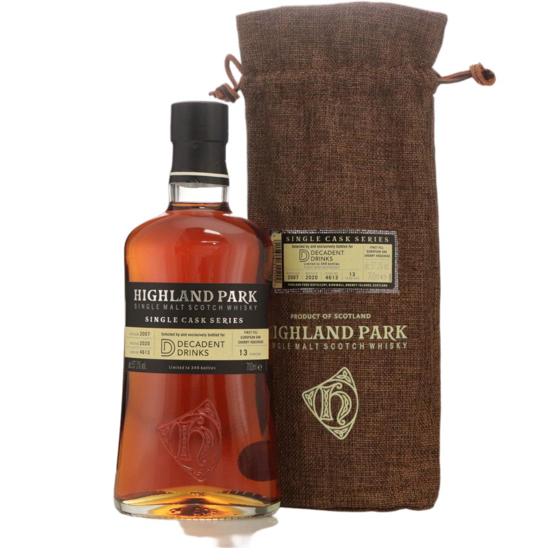 Highland Park 2007 Single Cask Series 13 Year Old N/Acl 57.10% Scotland Whisky 