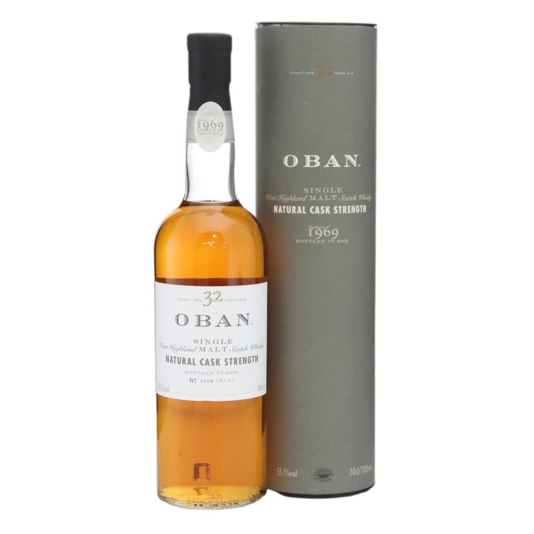 Oban 1969 Natural Cask Strength 32 Year Old N/Acl 55.10% Scotland Whisky
