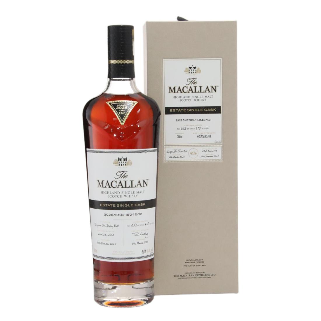 Macallan 2012 Estate Single Cask 2025/ESB-15042/12 N/Acl 58.10% Scotland Whisky