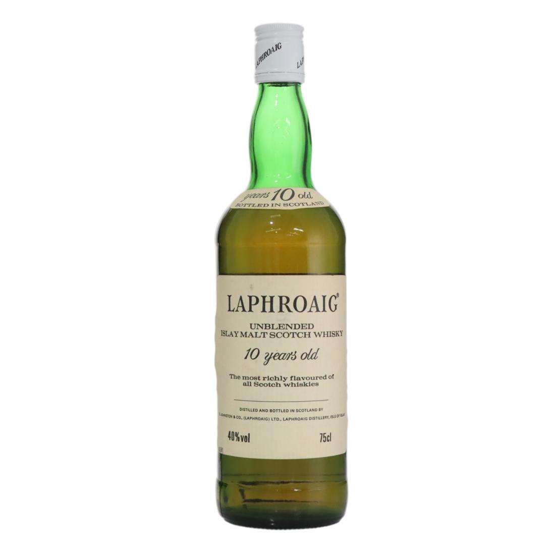 Laphroaig 10 Year Old Unblended N/Acl 40.00% Scotland Whisky 