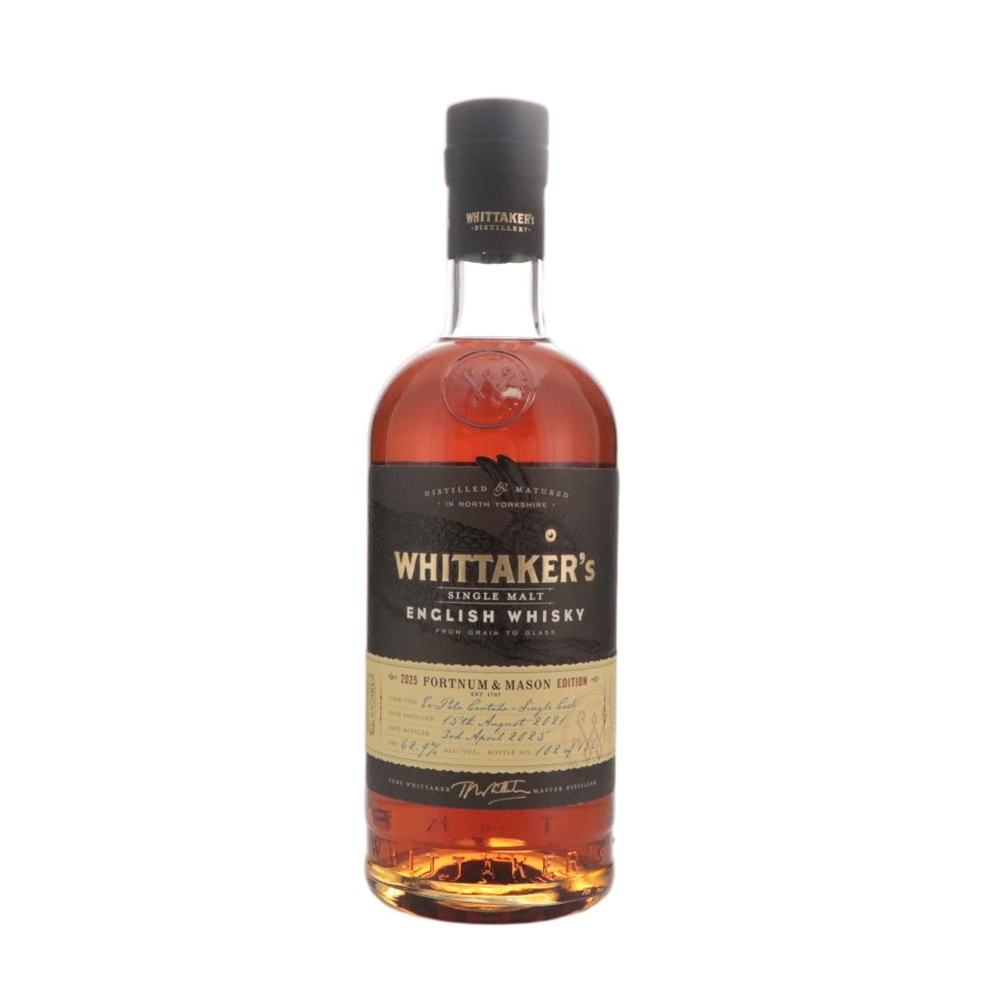 Whittaker’s 2021 Single Malt English Whisky 62.90% England Whisky 