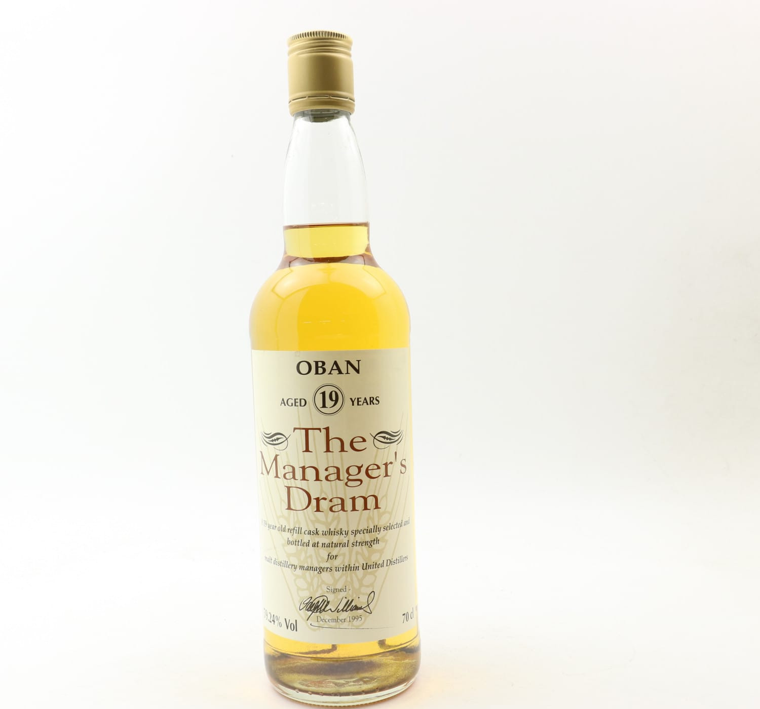 Manager’s Dram Oban 19 Year Old Whisky