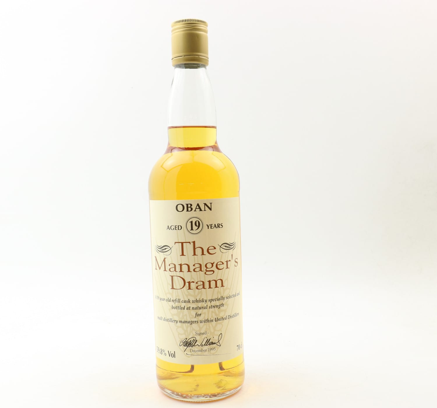 Manager’s Dram Oban 19 Year Old Whisky 