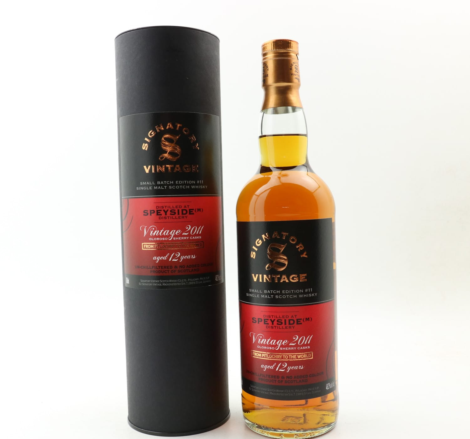 Speyside (M) 2011 12 Year Old Small Batch Edition #11 Signatory Whisky 
