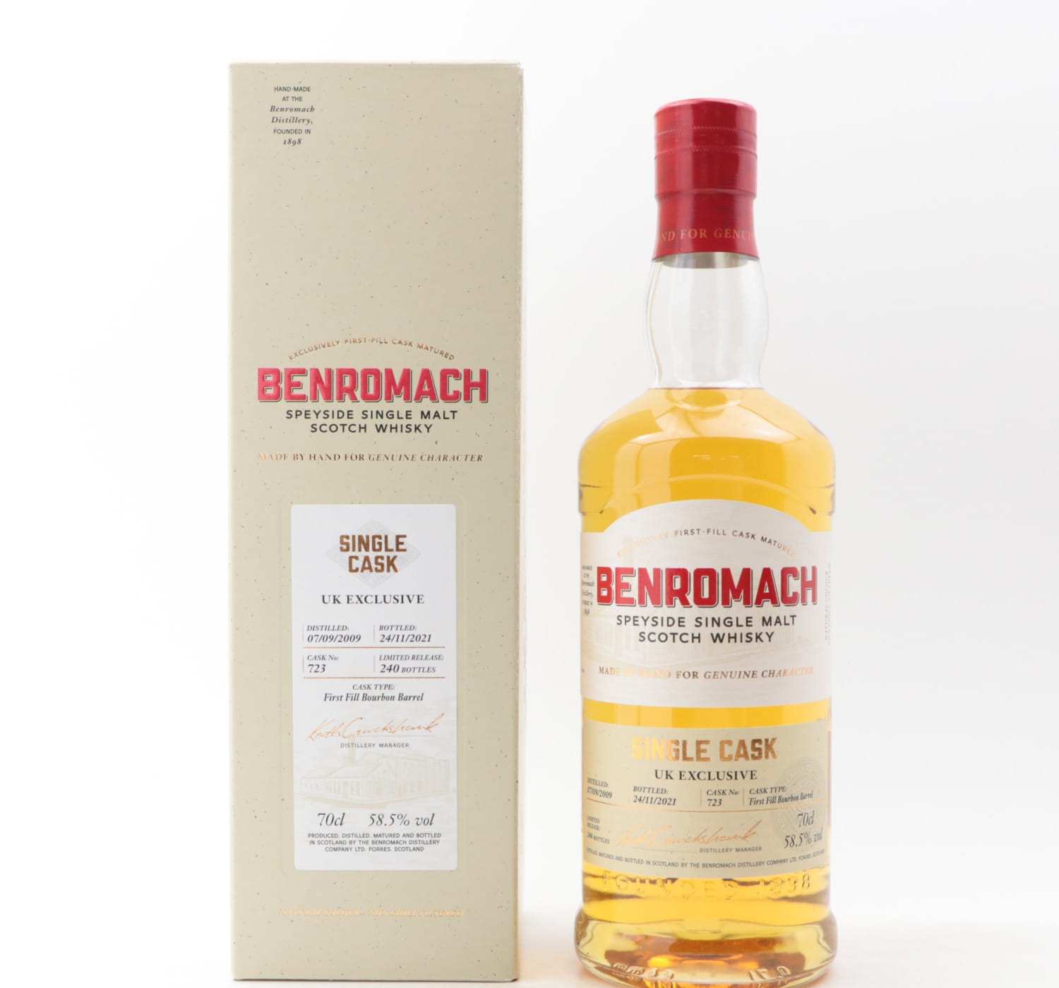 Benromach 2009 Single Cask #723 UK Exclusive Whisky 