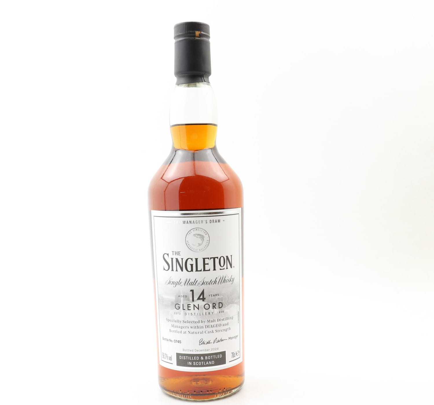 Manager’s Dram Singleton Of Glen Ord 14 Year Old Whisky 
