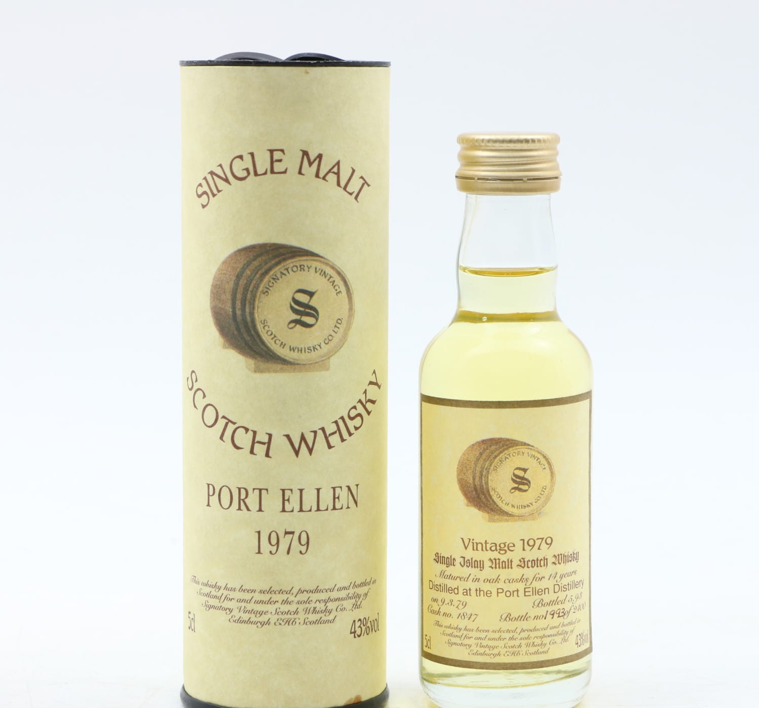 Port Ellen 1979 14 Year Old Signatory Mini 5cl Whisky 