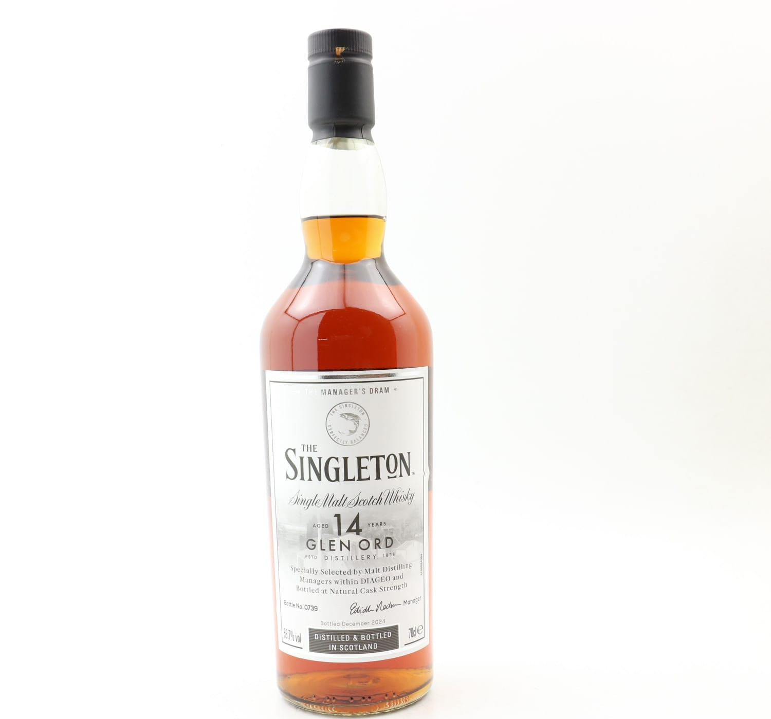 Manager’s Dram Singleton Of Glen Ord 14 Year Old Whisky