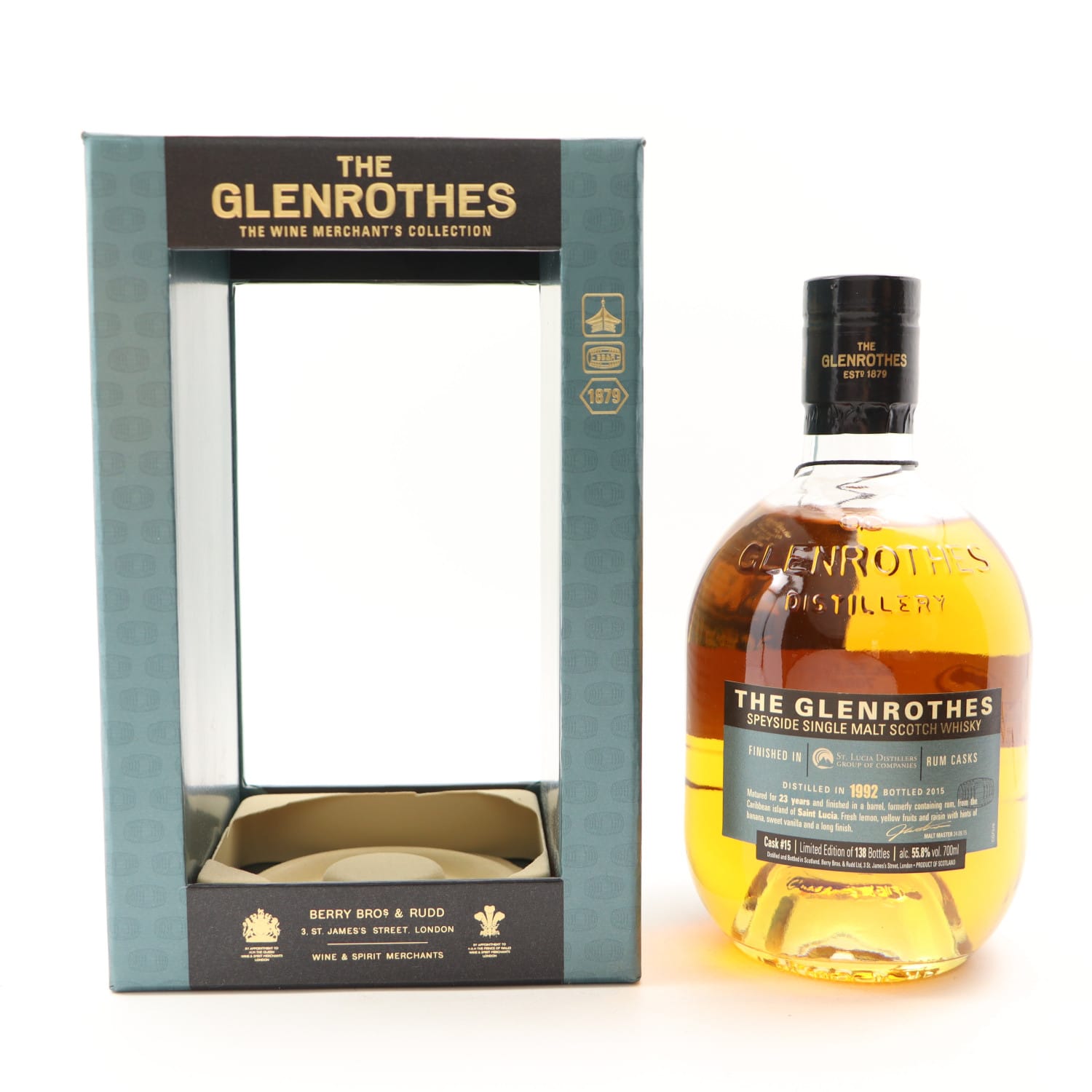 Glenrothes 1992 23 Years Old St Lucia Rum Cask 70cl 55.80% Scotland Speyside Whisky