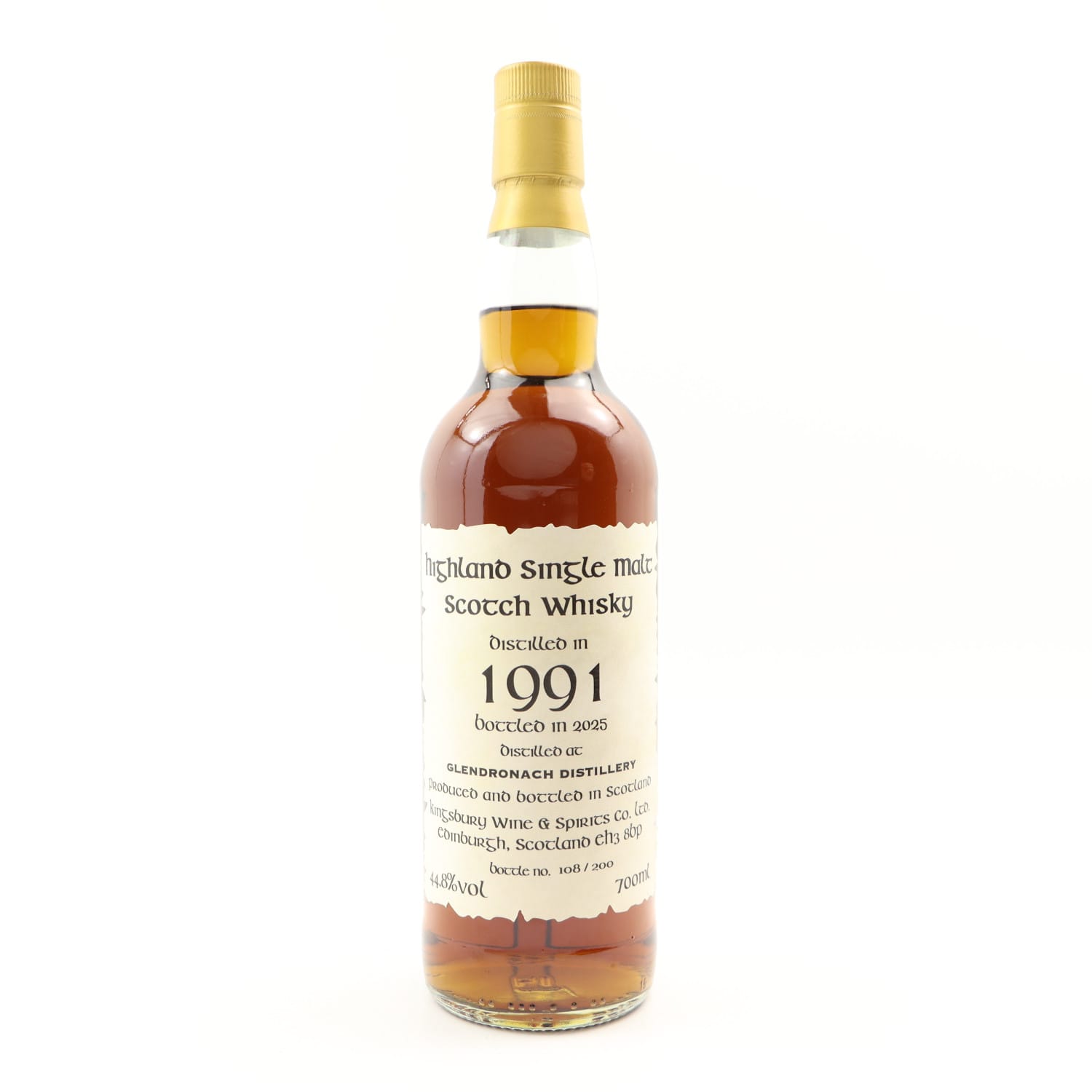 GlenDronach 1991 34 Year Old Kingsbury 70cl 44.80% Highlands Scotland Whisky